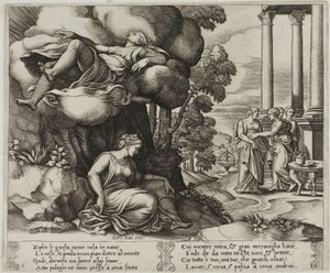 Zephyr bærer Psyche til et fortryllet palads af Master of the Die