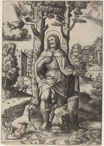 Saint-Roch af Master of the Die after Follower of Raphael