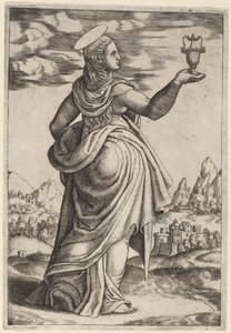 Magdalen af Master of the Die after Follower of Raphael