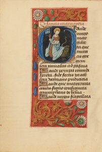 Initial G: Sankt Margaretha af Master of the Dresden Prayer Book