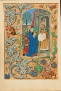 Præsentationen i templet af Master of the Dresden Prayer Book
