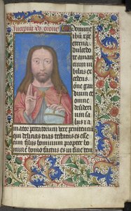 Kristus velsignelse af Master of the Dresden Prayer Books