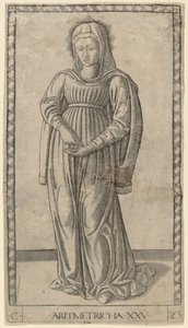 Aritmetricha (aritmetik) af Master of the E Series Tarocchi