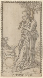Euterpe af Master of the E Series Tarocchi