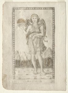 Genius of the World (fra Tarocchi, serie B: Cosmic Principles and Virtues, #33) af Master of the E Series Tarocchi