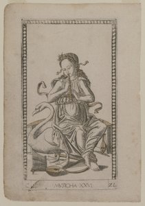 Musik fra Tarocchi, serie C: Liberal Arts, #26, før 1467. af Master of the E Series Tarocchi