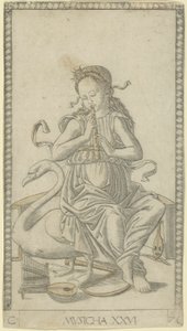Musik, tavle 26 fra Arts and Sciences af Master of the E Series Tarocchi