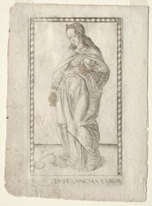 Temperance (fra Tarocchi, serie B: Cosmic Principles and Virtues, #34) af Master of the E Series Tarocchi