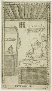The Artisan, plade tre fra The Ranks and Conditions of Men af Master of the E Series Tarocchi