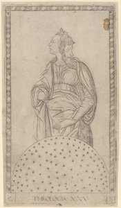Teologi (teologi) af Master of the E Series Tarocchi