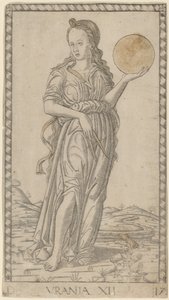 Urania af Master of the E Series Tarocchi