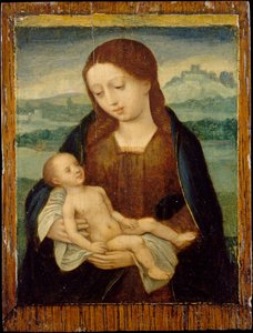 Jomfru og barn, ca. 1525-50. af Master of the Female Half Lengths