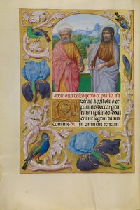 Sankt Peter og Sankt Paul af Master of the First Prayer Book of Maximilian