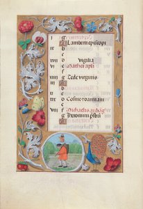 Hours of Dronning Isabella den Katolik, Dronning af Spanien: Fol. 10v, september, ca. 1500. af Master of the First Prayerbook of Maximillian