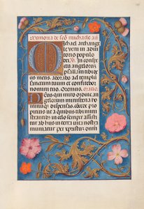 Dronning Isabella den katolske, dronning af Spaniens åbningstider: Fol. 168r, ca. 1500. af Master of the First Prayerbook of Maximillian
