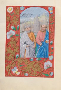 Hours of Dronning Isabella den Katolik, Dronning af Spanien: Fol. 173v, Saints Peter & Paul, ca. 1500.