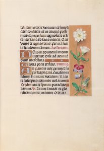 Hours of Dronning Isabella den Katolik, Dronning af Spanien: Fol. 20r, c. 1500. af Master of the First Prayerbook of Maximillian