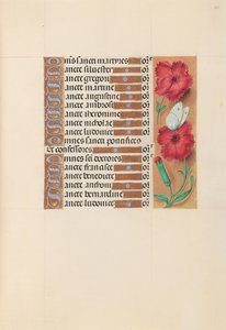Dronning Isabella den katolske, dronning af Spaniens åbningstider: Fol. 212r, ca. 1500. af Master of the First Prayerbook of Maximillian