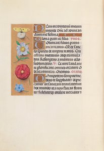 Hours of Dronning Isabella den Katolik, Dronning af Spanien: Fol. 21v, c. 1500. af Master of the First Prayerbook of Maximillian