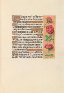 Dronning Isabella den katolske, dronning af Spaniens åbningstider: Fol. 254r, ca. 1500. af Master of the First Prayerbook of Maximillian