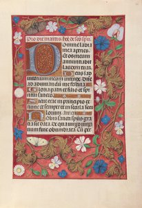 Dronning Isabella den katolske, dronning af Spaniens åbningstider: Fol. 32r, c. 1500. af Master of the First Prayerbook of Maximillian
