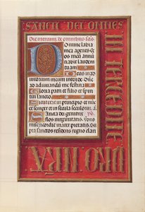Hours of Dronning Isabella den Katolik, Dronning af Spanien: Fol. 38r, ca. 1500. af Master of the First Prayerbook of Maximillian
