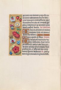 Dronning Isabella den katolske, dronning af Spaniens åbningstider: Fol. 82v, ca. 1500. af Master of the First Prayerbook of Maximillian