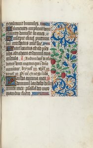 Timebog Brug af Rouen: fol. 108r, ca. 1470. af Master of the Geneva Latini