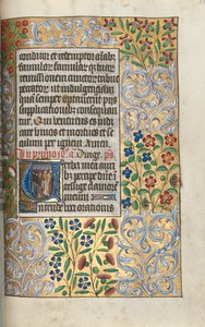 Timebog Brug af Rouen: fol. 110r, Dødsmesse i begyndelsen, ca. 1470. af Master of the Geneva Latini