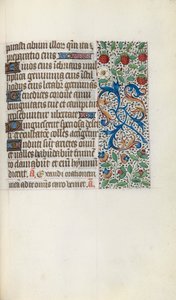 Timebog Brug af Rouen: fol. 137r, ca. 1470. af Master of the Geneva Latini