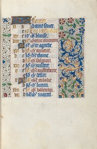 Timebog Brug af Rouen: fol. 2r, c. 1470. af Master of the Geneva Latini
