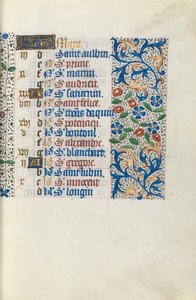 Timebog Brug af Rouen: fol. 3r, c. 1470. af Master of the Geneva Latini