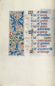 Timebog Brug af Rouen: fol. 4v, c. 1470. af Master of the Geneva Latini
