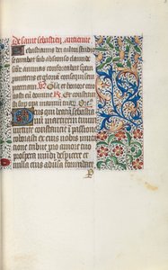 Timebog Brug af Rouen: fol. 52r, ca. 1470. af Master of the Geneva Latini