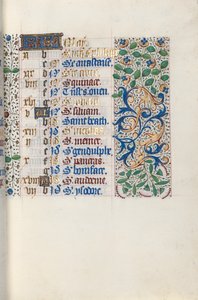 Timebog Brug af Rouen: fol. 5r, c. 1470. af Master of the Geneva Latini