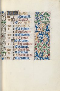 Timebog Brug af Rouen: fol. 7r, c. 1470. af Master of the Geneva Latini