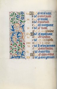 Timebog Brug af Rouen: fol. 7v, c. 1470. af Master of the Geneva Latini