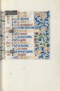 Timebog Brug af Rouen: fol. 8r, c. 1470. af Master of the Geneva Latini