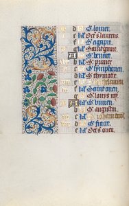Timebog Brug af Rouen: fol. 8v, c. 1470. af Master of the Geneva Latini