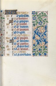 Timebog Brug af Rouen: fol. 9r, c. 1470. af Master of the Geneva Latini