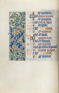 Timebog Brug af Rouen: fol. 9v, c. 1470. af Master of the Geneva Latini