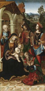 The Adoration of the Magi, ca. 1503-10 (olie på panel) af Master of the Glasgow Adoration