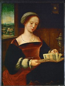 Sankt Magdalena læser ... af Master of the Half Figures