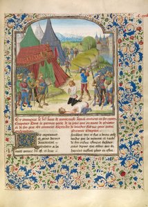 Henrettelsen af Philotas af Master of the Jardin de vertueuse consolation