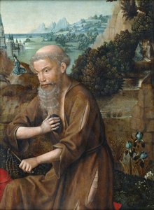 Sankt Jerome af Master of the Legend of Saint Lucy