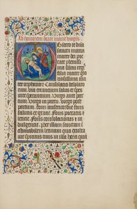 Indledende O: Pietà med Johannes Evangelisten af Master of the Llangattock Hours