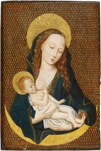 Maria lactans på en halvmåne, ca 1485 af Master of the Magdalen Legend,