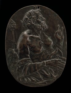 En Satyr, slutningen af det 15. eller begyndelsen af det 16. århundrede. af Master of the Martelli Mirror
