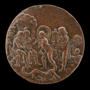 Orpheus og Eurydice Før Pluto og Proserpin, fjerde kvartal 1400-tallet.