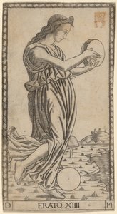 Erato af Master of the S Series Tarocchi